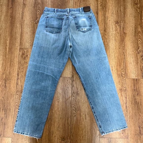 Lee Other - VTG Lee Dungarees Loose Straight Leg Fit Blue Jeans 90s Mens 36x33 Baggy Denim